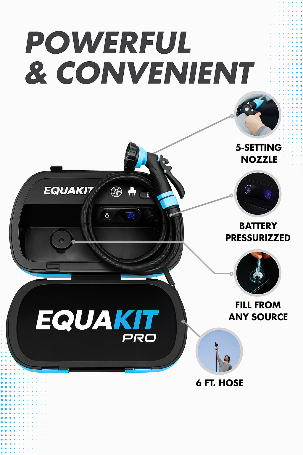 3.5 Gallon Equakit PRO Portable Shower